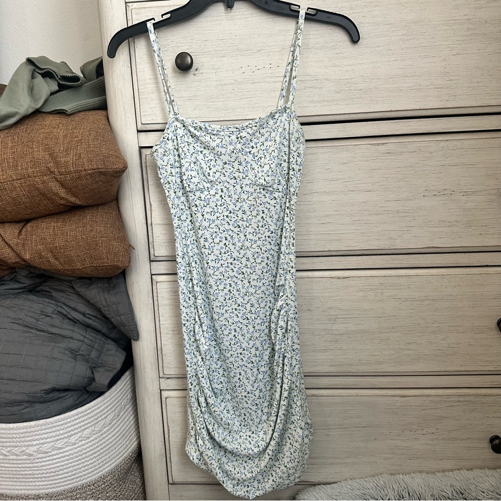 Shein Ruched Flower Sundress